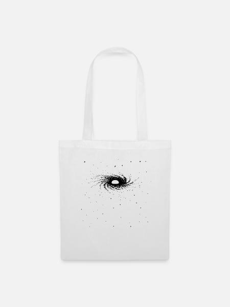 Schwarzes Loch Galaxie Universum - Stoffbeutel - Weiß