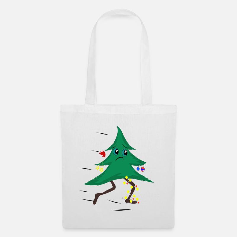 Running Christmas tree - Tote Bag - white