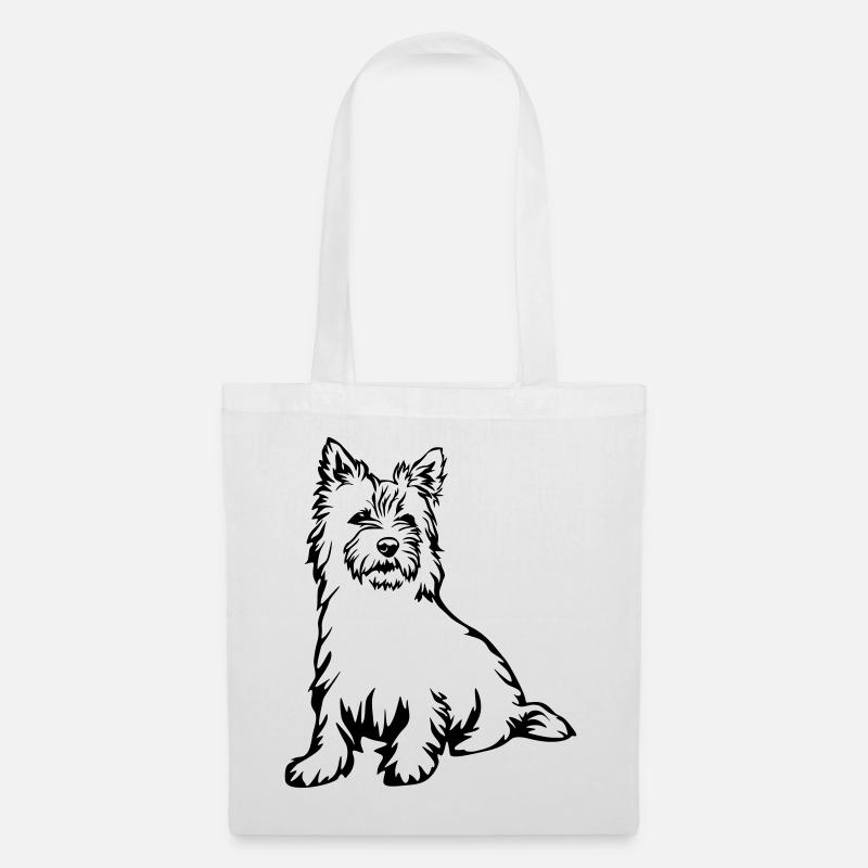 Cairn Terrier - Stoffbeutel - Weiß