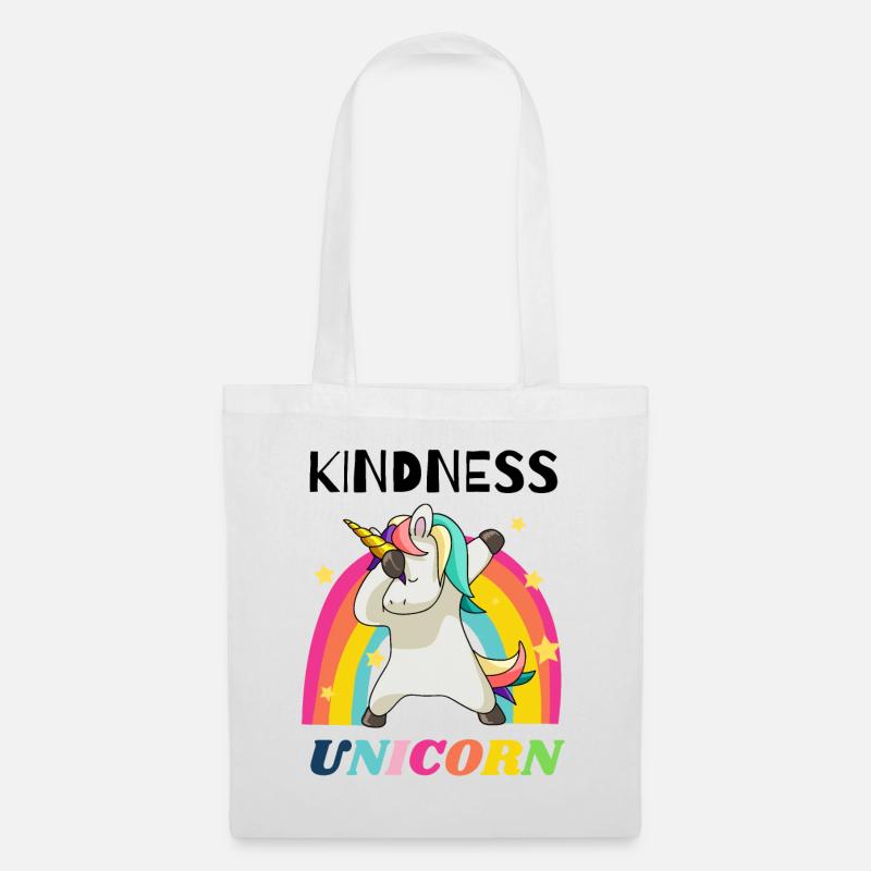 Zauberhaftes Einhorn Glitzer Spruch für Mädchen - Stoffbeutel - Weiß