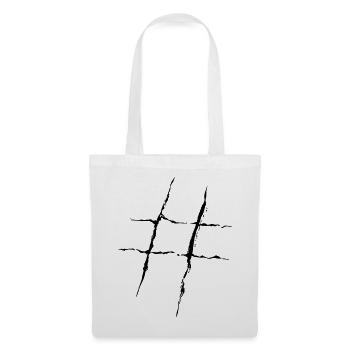 Hashtag - Sac en tissu - blanc - Devant