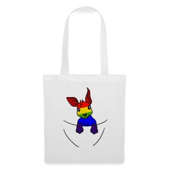 Koala LGBT Regenbogenfahne Gay Pride Gay - Stoffbeutel - Weiß - Vorne