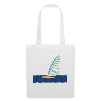 Windsurfer Windsurfen Wind - Stoffbeutel - Weiß - Vorne