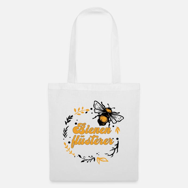 Imker Bienenflüsterer Geschenk Frühling - Stoffbeutel - Weiß