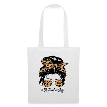 Leopard Bow Hair & Sunglasses - Tote Bag - white - Front