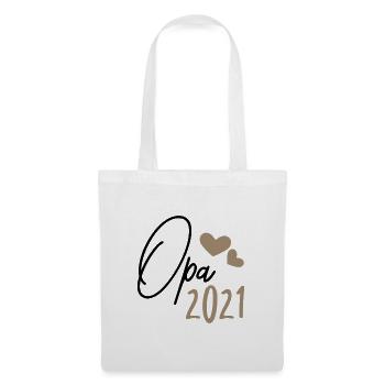Opa 2021 - Stoffbeutel - Weiß - Vorne