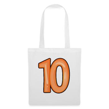Numéro 10 - Sac en tissu - blanc - Devant