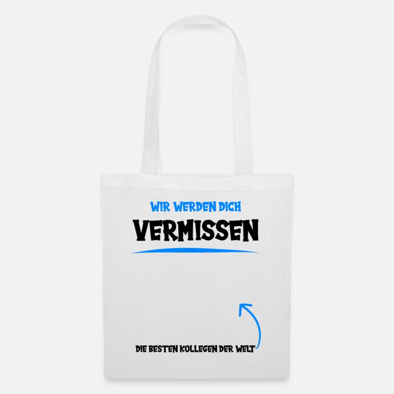 Abschiedsgeschenk - Stoffbeutel - Weiß