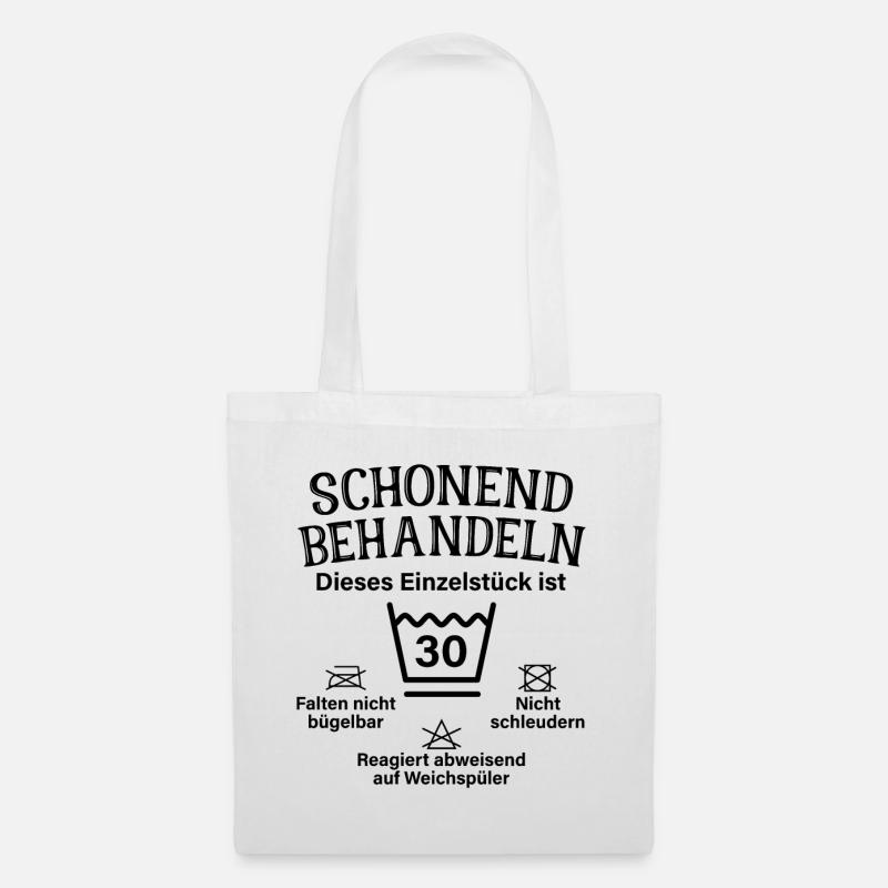 Schonend Behandeln Dreißig Geschenk 30. Geburtstag - Stoffbeutel - Weiß