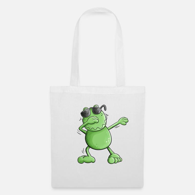 Cool frog with sunglasses Make the Dab Dance - Tote Bag - white