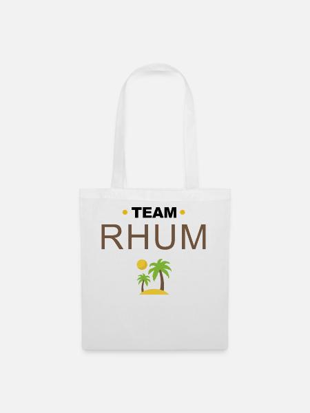 Team Rum - Stoffbeutel - Weiß