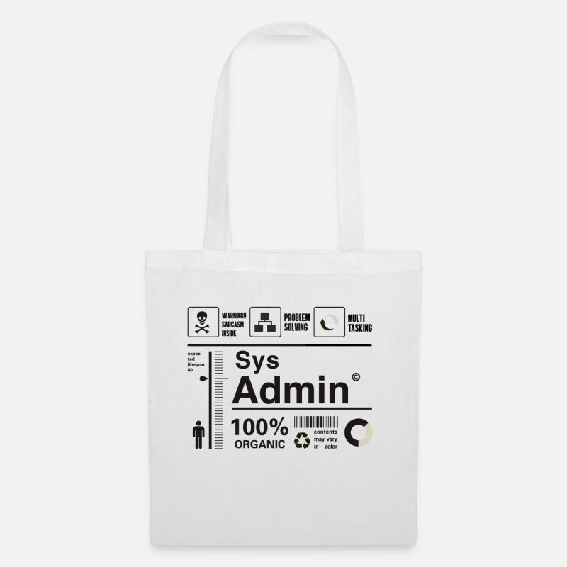 administrateur système ordinateur nerd pc kit programmeur humour lo - Sac en tissu - blanc
