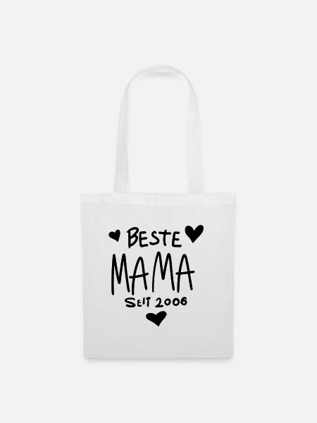 Beste Mama seit 2006 - Stoffbeutel - Weiß