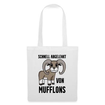 Mufflon Wildschaf - Stoffbeutel - Weiß - Vorne