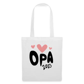 Opa 2023 - Opa werden - Bald Opa - Stoffbeutel - Weiß - Vorne