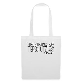 Meine Lieblingsrasse Tierschutz Tierheim Hund - Stoffbeutel - Weiß - Vorne