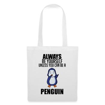 Pinguin Pinguine - Stoffbeutel - Weiß - Vorne
