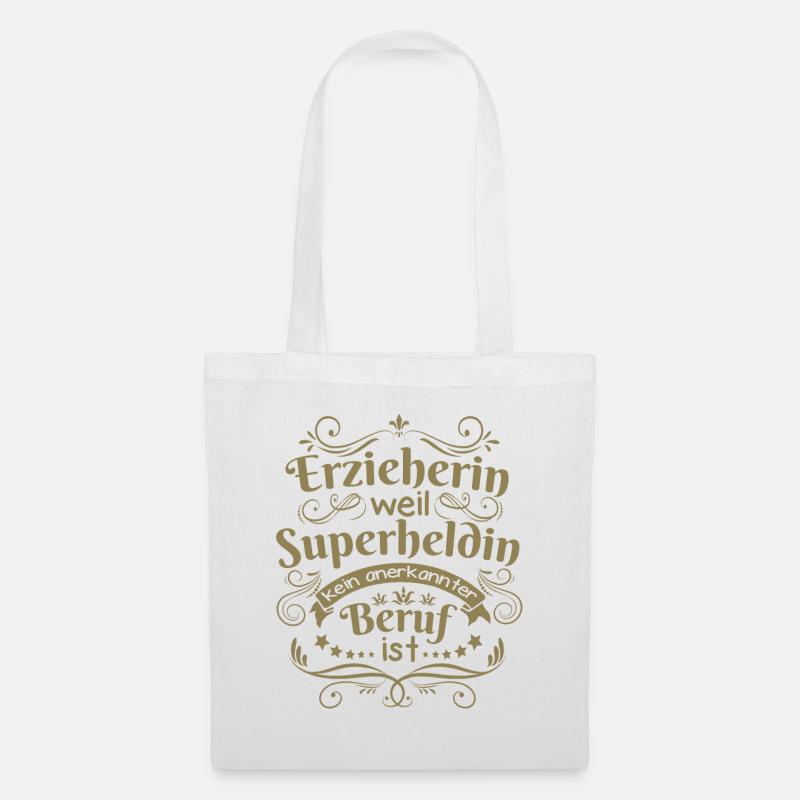 Erzieherin geschenkideen - Stoffbeutel - Weiß