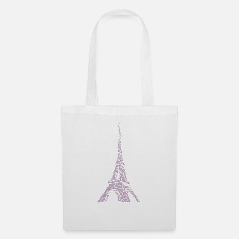 Paris Eiffelturm - Stoffbeutel - Weiß