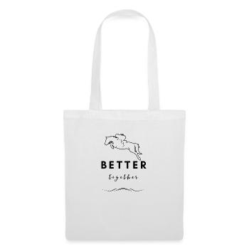 Better together - Pferdeliebhaber - Stoffbeutel - Weiß - Vorne