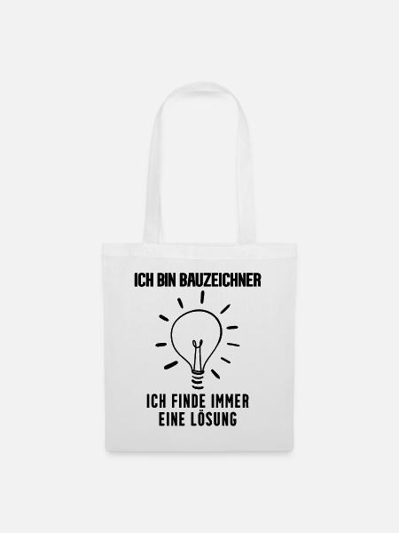 Bauzeichner Beruf Ausbildung - Stoffbeutel - Weiß