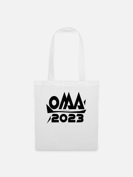 Großmutter 2023 - Oma Geschenk - Stoffbeutel - Weiß