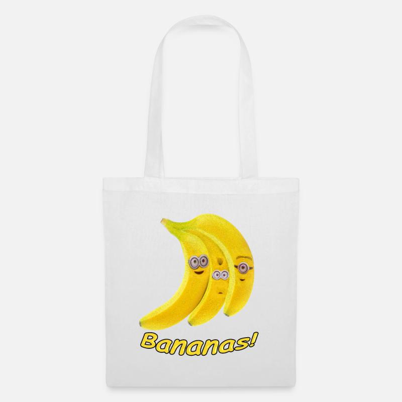 Ich liebe Bananen - Stoffbeutel - Weiß