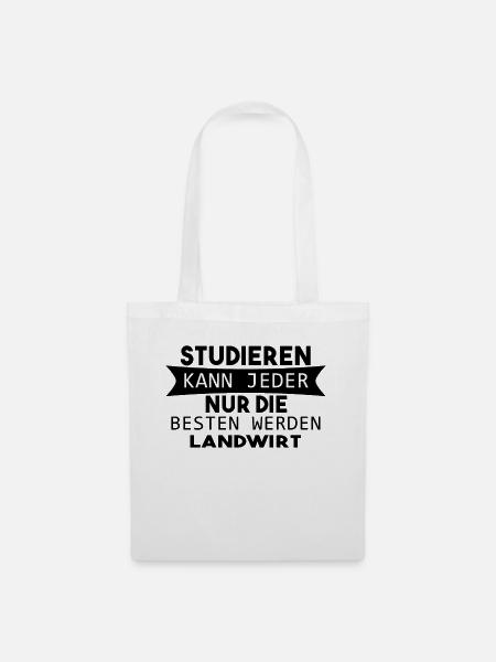 Landwirt Geschenk - Stoffbeutel - Weiß