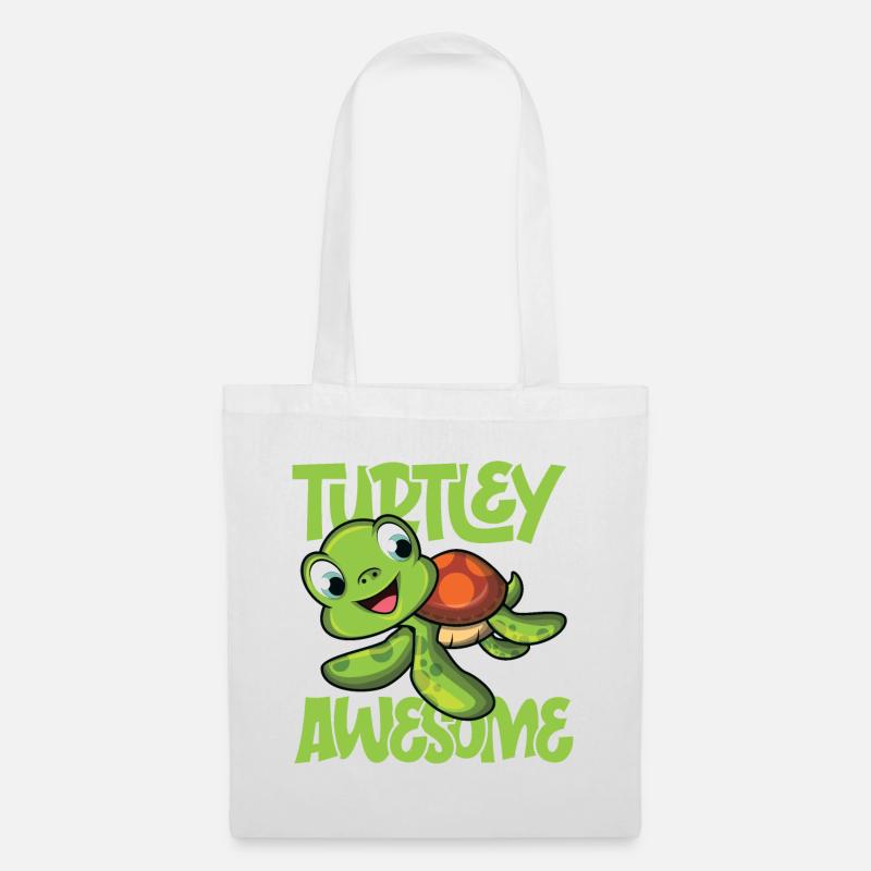 Turtley awesome - Stoffbeutel - Weiß