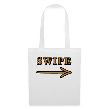 Conception de la direction de la flèche de balayage - Sac en tissu - blanc - Devant