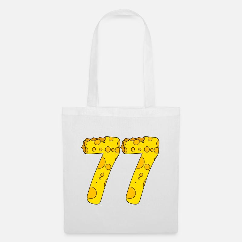 77 anni - Regalo per il 77° compleanno - 1977 - Borsa di stoffa - bianco