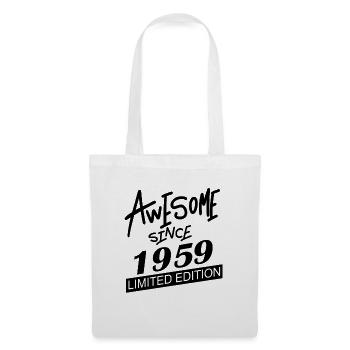 1959 - Jahrgang 1959 - Stoffbeutel - Weiß - Vorne