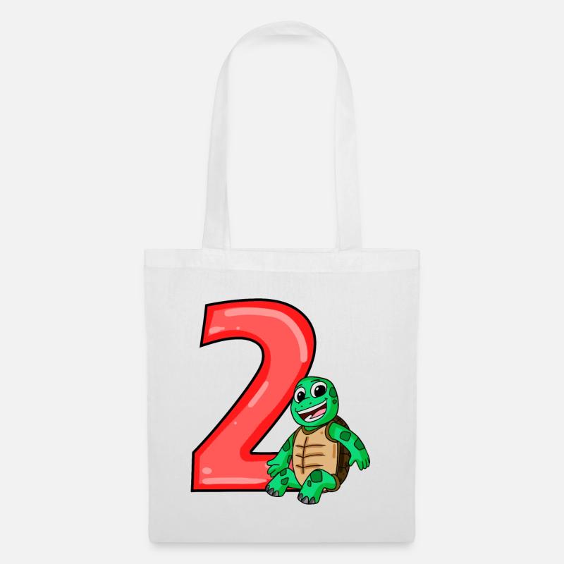 2 Jahre alt - 2 Geburtstag - Ich bin 2 - Stoffbeutel - Weiß