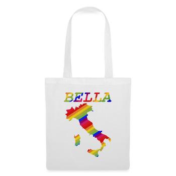 Bella Italia Pride Arc-en-ciel - Sac en tissu - blanc - Devant