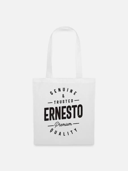 Echter und vertrauenswürdiger personalisierter Name von Ernesto - Stoffbeutel - Weiß