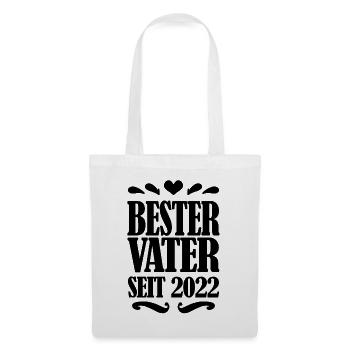Bester Vater seit 2022 - Stoffbeutel - Weiß - Vorne