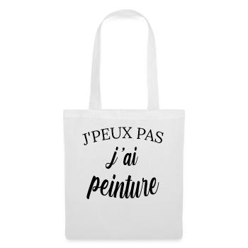 j peux pas j ai peinture humour artiste peintre - Sac en tissu - blanc - Devant