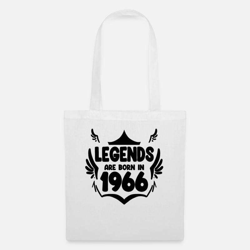 1966 - Born 1966 - Tote Bag - white