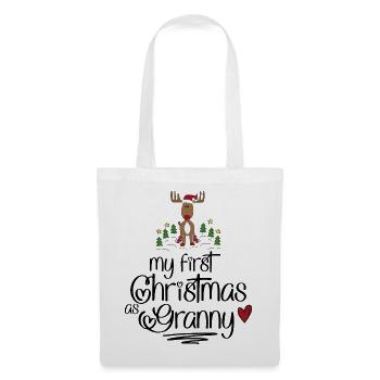 Cadeaux amusants pour Mamie pour Noël - Sac en tissu - blanc - Devant