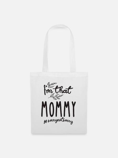 Ich bin diese Mama - Mutter - Stoffbeutel - Weiß