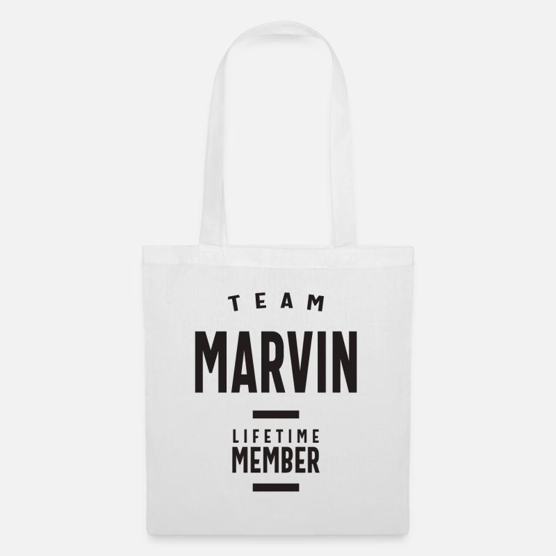 Team Marvin Lifetime Mitglied - Stoffbeutel - Weiß
