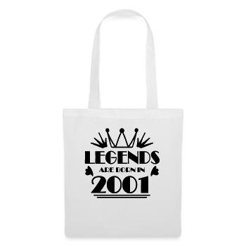 2001 - Born 2001 - Tote Bag - white - Front
