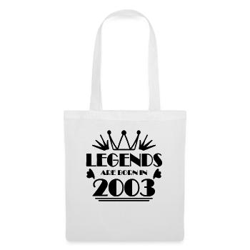 2003 - Born 2003 - Tote Bag - white - Front