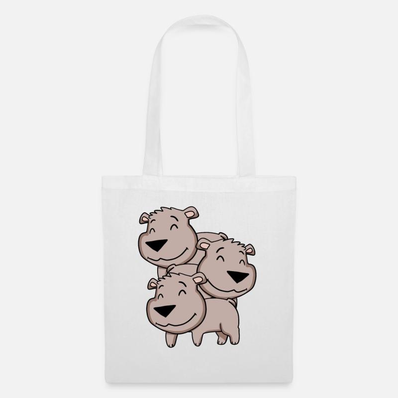 Ours mignons - Ours - Sac en tissu - blanc