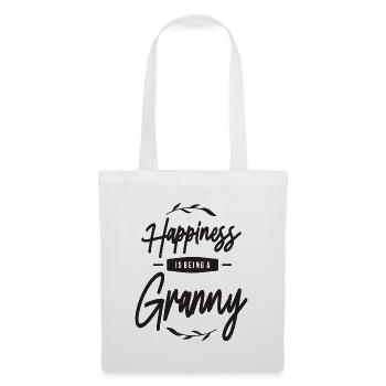 Womens Happiness Is Being a Granny - Tote Bag - white - Front