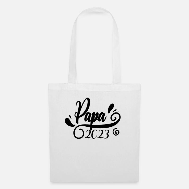 Vater 2023 - Papa 2023 Geschenk - Stoffbeutel - Weiß