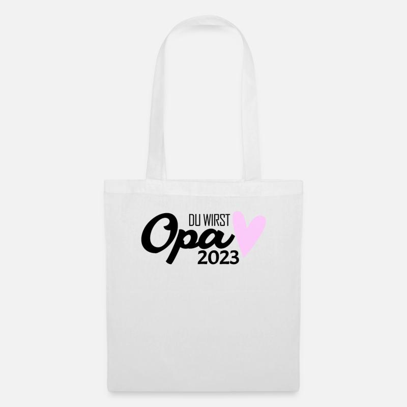 Opa 2023 - Opa werden - Bald Opa - Stoffbeutel - Weiß