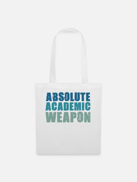 Studenten Absolute Academic Weapon - Stoffbeutel - Weiß
