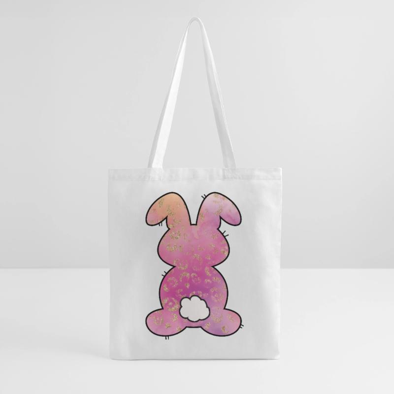 Leopard Pattern Rabbit Easter Tote Bag