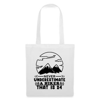 24th birthday hiker 24 years old mountain hiking - Tote Bag - white - Front